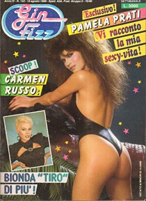 Gin Fizz Rivista erotica Anno 1988. 18 agosto n.152. Pamela Prati, Carmen Russo